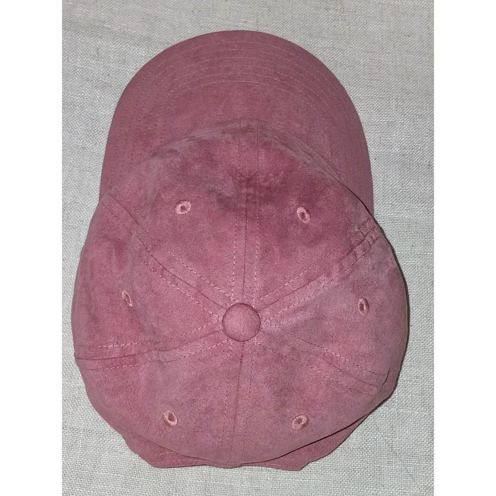 Adidas Originals Women Faux Suede Trefoil Baseball Cap Mauve Pink 977011-E